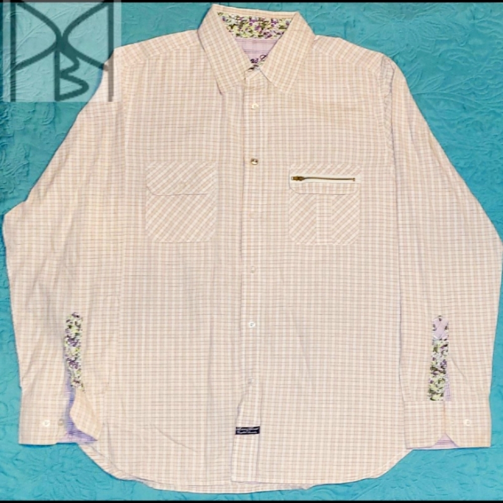 Mens Button Down Shirt Large